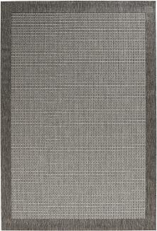 Flachgewebe Teppich Simple Grau - 160x230x0,8cm