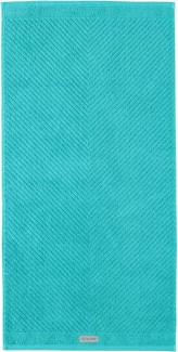 Ross Uni-Rippe Handtücher Smart | Handtuch 50x100 cm | smaragd