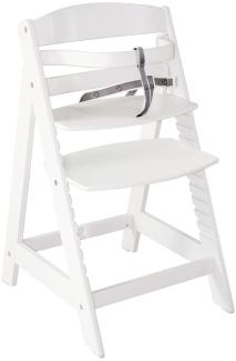 Roba 'Sit Up III' Treppenhochstuhl, weiß, höhenverstellbar, mit Sicherheitsbügel und Gurtsystem, bis 50 kg belastbar