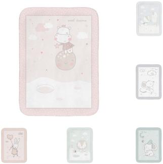 Kikkaboo Babydecke Super Soft 110 x 140 cm kuschelige Babydecke aus Fleece pink