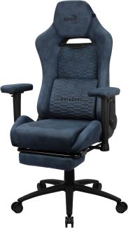 Aerocool ROYALNAVYBL, Premium ergonomischer Gaming-Stuhl, Bein, Kunstleder, blau