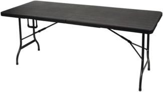 Stabiler und robuster Klapptisch in Holzoptik, Tisch 180cm für Bierzeltgarnitur