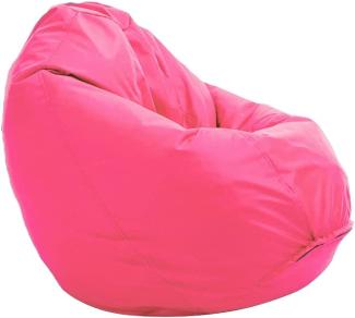 Bruni Sitzsack Classico L in Pink – XL Sitzsack mit Innensack zum Lesen, Abnehmbarer Bezug, lebensmittelechte EPS-Perlen als Bean-Bag-Füllung, aus Deutschland
