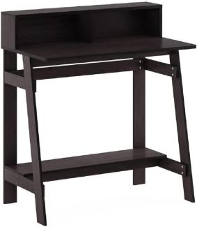 Furinno Simplistic Ein Rahmen-Computertisch, PC-Tisch, Bürotisch, Dunkle Walnuss, 80. 3 (Breite) x 90. 4 (Höhe) x 45. 5 (Tiefe) cm