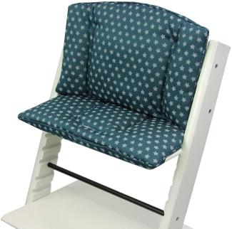 Bambiniwelt Sitzkissen, kompatibel mit Stokke 'Tripp Trapp' Hochstuhl, olive Sterne