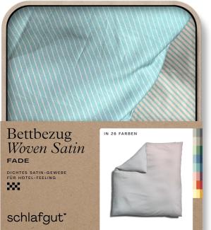 Schlafgut Woven Fade Bettwäsche|Bettbezug einzeln 240x220 cm| purple-light-blue-light