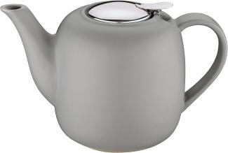 Küchenprofi 'London' Teekanne mit Filtereinsatz, Keramik grau, 1500 ml