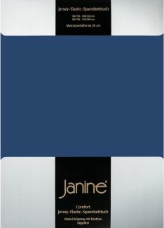 Janine Jersey Elastic Spannbetttuch | 90x190 cm - 100x220 cm | marine