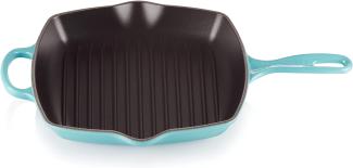 Le Creuset Signature Gusseisen-Grillpfanne Quadratisch 26 cm Karibik