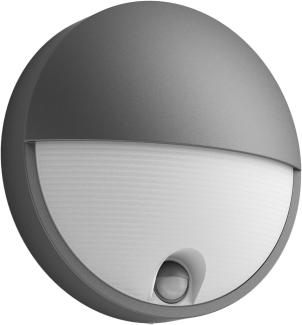 Philips myGarden LED Capricorn Wandaußenleuchte mit Bewegungssensor, 6W, Grau