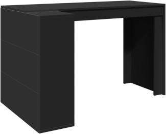 Schreibtisch Schwarz 123,5x73,5x75 cm Holzwerkstoff 847983