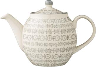 Bloomingville Teekanne Karine 1,2 L Kaffeekanne Kanne Tee Steingut Keramik mit Deckel