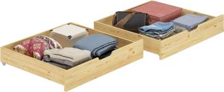Erst-Holz Bettkasten-Set für Etagenbetten 80x190cm
