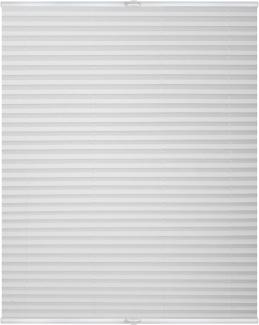 Lichtblick Plissee Klemmfix, ohne Bohren, verspannt, weiß, 130 x 45 x 3 cm