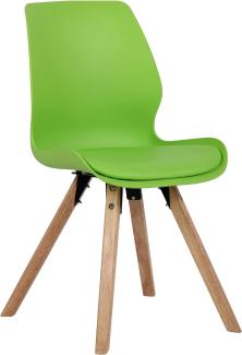Stuhl Luna Kunststoff (Farbe: grün)