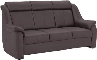 Cavadore 3-Sitzer Beata / 3er Couch im modernen Design / 188 x 98 x 92 / Mikrofaser Grau