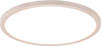 Flache LED Deckenleuchte AUREO Weiß, dimmbar, RGB Farbwechsler - Ø29cm