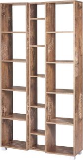 Schildmeyer Brisbane Regal Holz, Dekor, 95 x 30 x 179 cm, panamaeiche