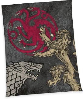 Klaus Herding GmbH Game of Thrones Wellsoft-Flauschdecke, 100% Polyester, Wellsoft, 200 x 150 cm