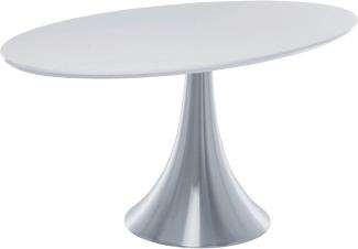 Kare Tisch Grande Possibilita White 180x100cm, Sicherheitsglas, Aluminium, Weiß, 100 x 180 x 75