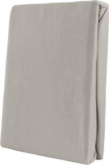 Leonado Vicent - Classic Spannbettlaken Bettlaken 100% Baumwolle Jersey Spannbetttuch in vielen Farben & Größen, Maße Spannbettlaken:200 x 200 cm - 200 x 220 cm, Farbe Spannbettlaken:Grau