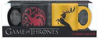 AbyStyle abymug226 Game of Thrones Set 2 mini mug Targaryen and Baratheon, Keramik, Multicolour