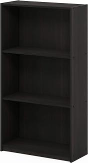 Furinno Basic Bücherregal mit 3 Fächern, Aufbewahrungsregal, Verbundholz, Espresso, 23. 49 x 23. 49 x 100. 33 cm