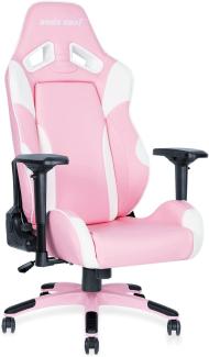 Anda Seat Soft Kitty Pro Gaming Stuhl Rosa - Premium Leder Gaming Chair, Ergonomischer Bürostuhl mit Unterstützung der Lendenwirbelsäule und Kissen - Gamer Stuhl für Erwachsene und Jugendliche