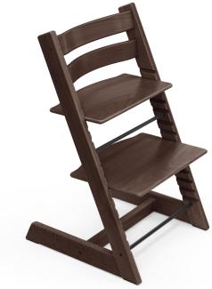 Stokke 'Tripp Trapp' Hochstuhl, walnut brown, höhenverstellbar, Buche massiv, bis 110 kg