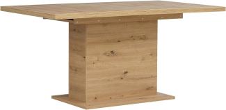 FORTE Baltimore Tisch ausziehbar, Holzwerkstoff, Artisan Eiche, 76,6 x 160 x 90 cm