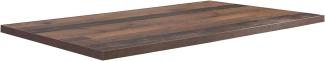 FORTE Tables Arbeitsplatte, Holzwerkstoff, Braun, 160 x 3,8 x 90 cm