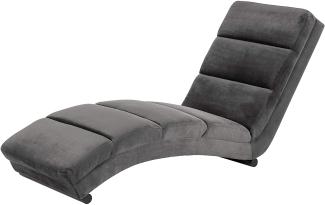 AC Design Furniture Sidse Chaiselongue, Dunkelgrau, Stoff, B: 60 x H: 82 x T: 170 cm, 1 Stück, 80422