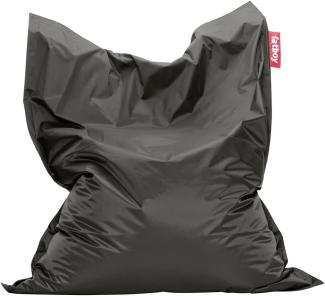Fatboy® Original Dunkelgrau Nylon-Sitzsack | Klassischer Indoor Beanbag, Sitzkissen | 180 x 140 cm