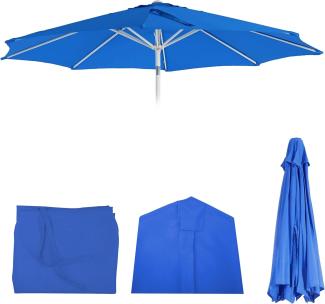 Ersatz-Bezug für Sonnenschirm N18, Sonnenschirmbezug Ersatzbezug, Ø 2,7m Stoff/Textil 5kg ~ blau