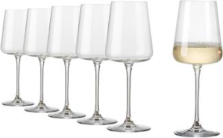 Rona Serie Mode Weißweingläser 435 ml 6er Set moderne Weingläser