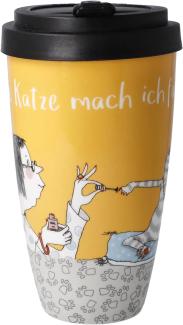 Goebel Mug To Go Barbara Freundlieb - Für meine Katze, Trinkbecher, Kaffeebecher, Fine Bone China, Bunt, 500 ml, 27001131