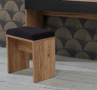 FORTE Dalate Sitzbank mit Polsterung, Holzwerkstoff, Braun, 45 x 48,7 x 30 cm