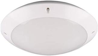 Runde Außendeckenleuchte Wandlampe CAMARO in Weiß matt - 26 cm