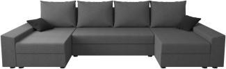 Sofa mit Schlaffunktion in U-Form PAMELA, 318x90x139 sawana 05/Kissen sawana 14