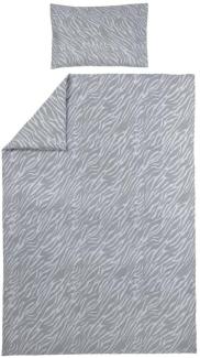 Meyco Zebra Bettbezug Grau 140 x 200 / 220 cm Grau