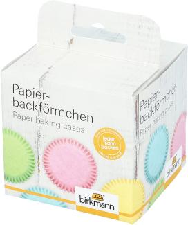 Birkmann Papierbackförmchen, 100 Stück, Backförmchen, Muffinbackform, Muffinform, Pastell, Ø 7 cm, 444645