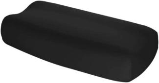 2 Stück Jersey Kissenbezug Spannbezug für Nackenstützkissen Vital Comfort S-1117 941 schwarz