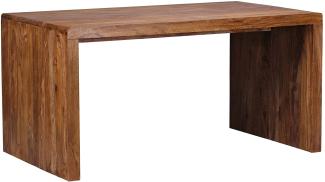 Wohnling Schreibtisch, Massiv-Holz Sheesham, 76 x 160 x 80 cm