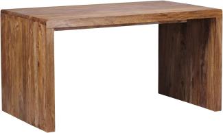 Wohnling Schreibtisch, Massiv-Holz Sheesham, 76 x 160 x 80 cm
