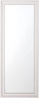 Wandspiegel weiß / silber rechteckig 50 x 130 cm MAULEON