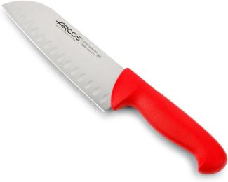 Arcos 290622 Santoku Messer, Acier_inoxydable, Rot, 180 mm