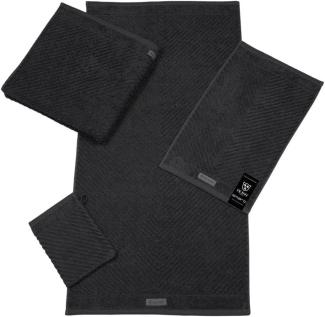 Ross Uni-Rippe Handtücher Smart | Gästetuch 30x50 cm | schiefer