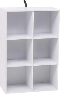 Bücherregal Bücherschrank aus MDF 60x30x89cm