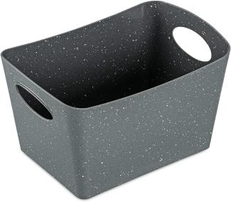 Koziol Aufbewahrungsbox Boxxx S, Kiste, Bottich, Organic Recycled, Recycled Ash Grey, 1 L, 1405120
