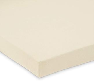 FabiMax Jersey Spannbettlaken für Laufgitter 100x100 cm, beige